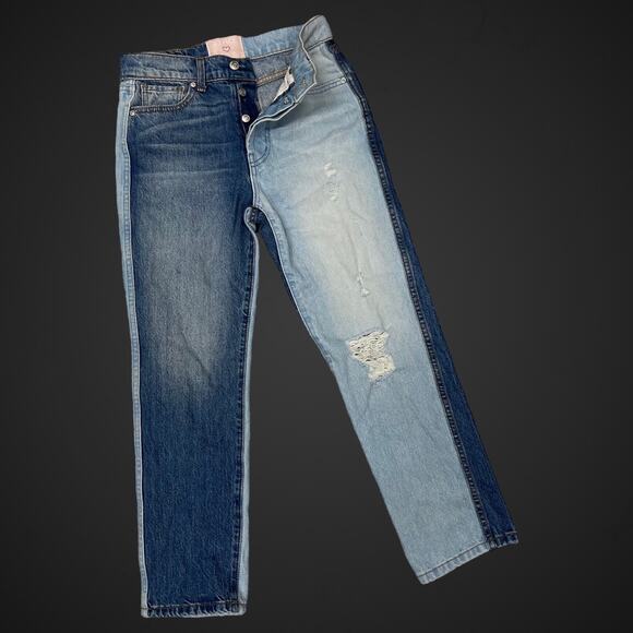 Revice Denim Jeans Two Tone Button Fly Size 25 USA - Picture 1 of 9